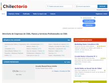 Tablet Screenshot of chilectorio.com